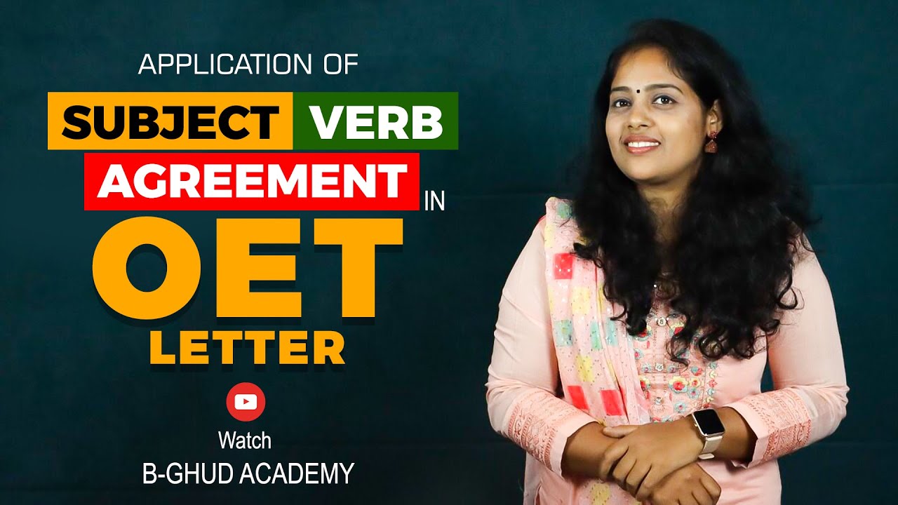 Subject Verb Agreement in OET LETTER | OET Offline | OET Online | Best OET Class | BGHUD Academy