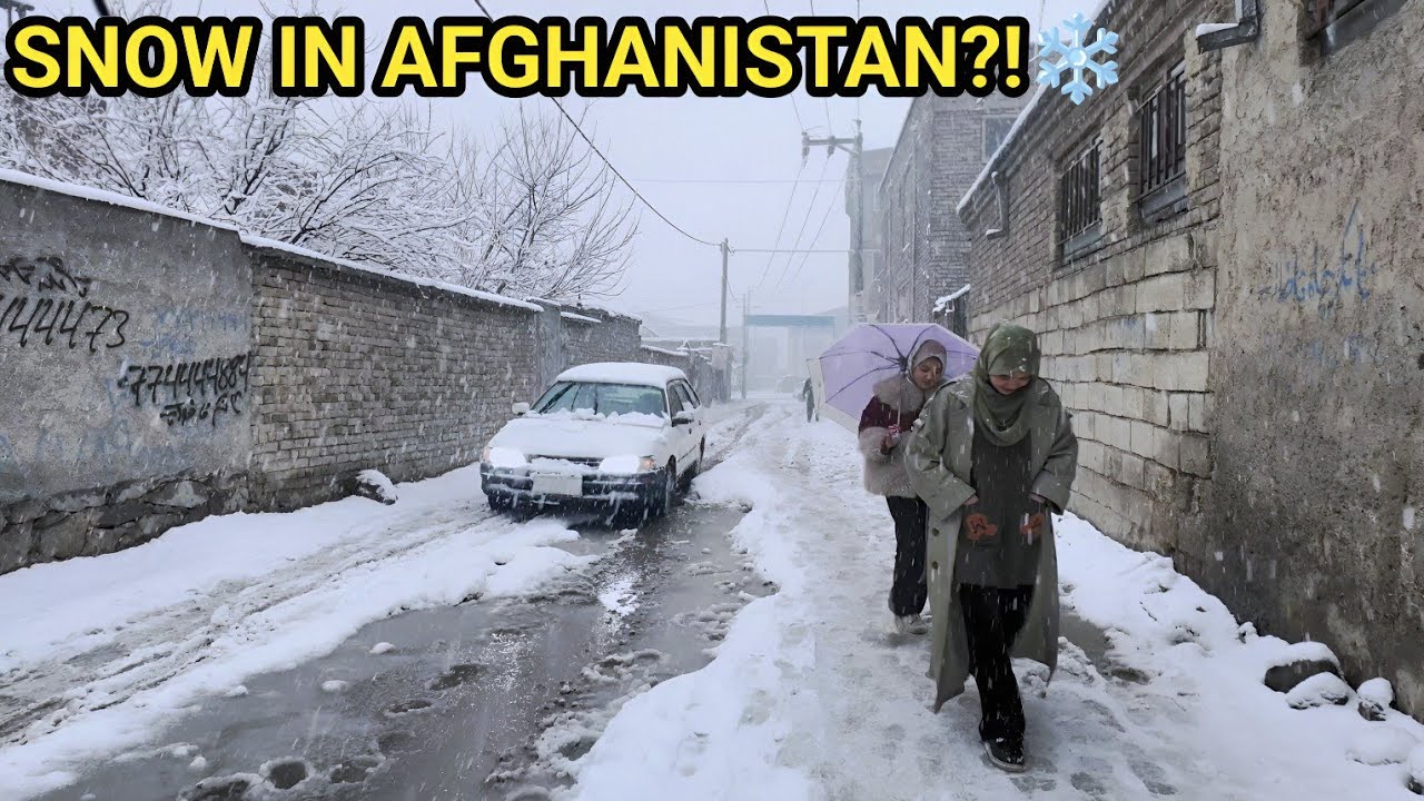 Snow-Covered Streets You Won’t Believe ❄️ | Afghanistan Walking Tour Before Eid al-Fitr 2026 (4k)