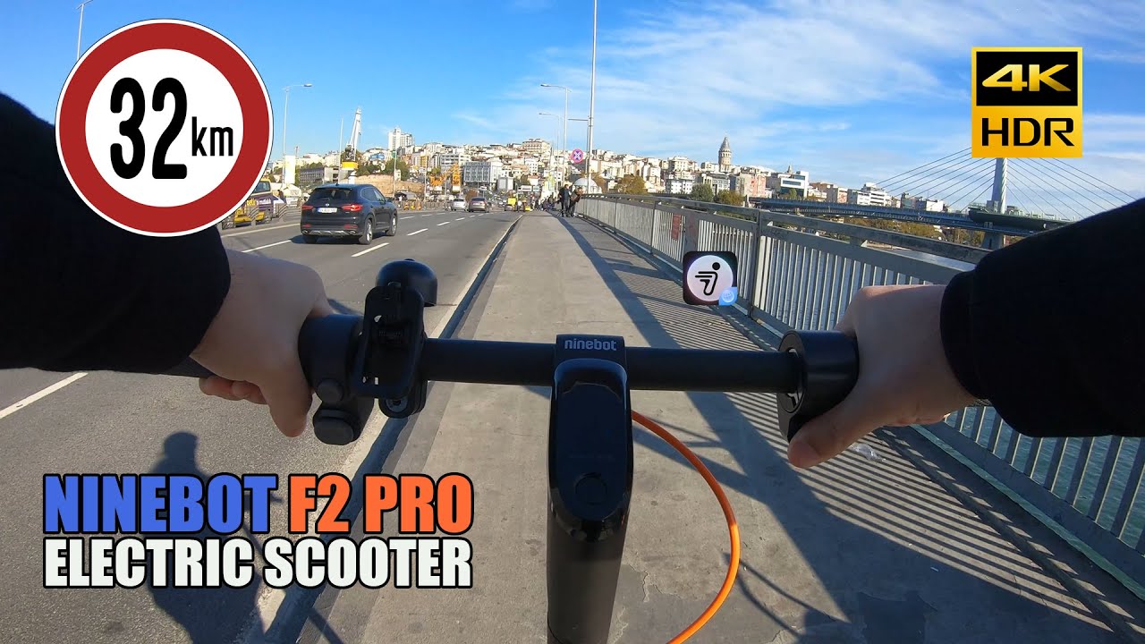 Segway Ninebot F2 Pro Electric Scooter - Istanbul 12 Minutes Long Ride (Environment Sound Only) 4K