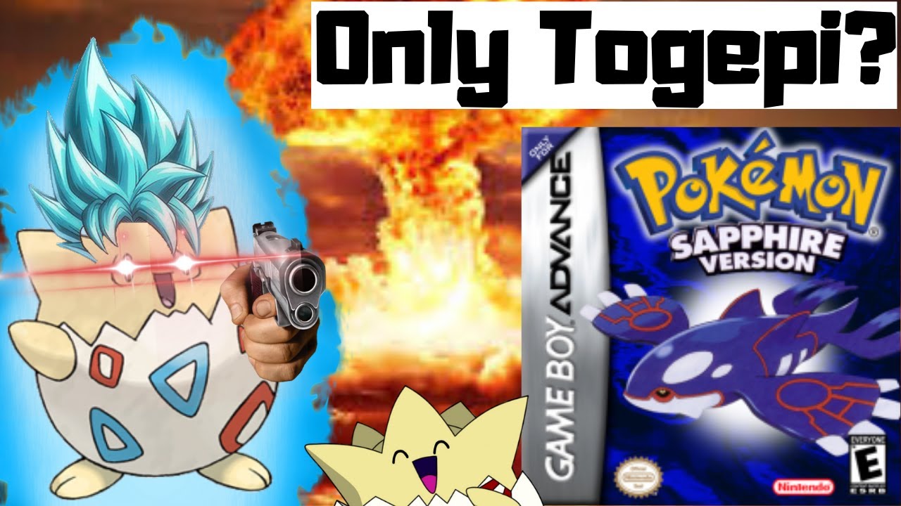 Can you beat Pokemon Sapphire with only a Togepi? Solo run challenge