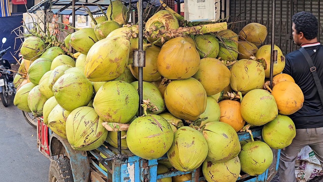 Amazing! Coconut Cutting Skills - Fruit Cutting Skills