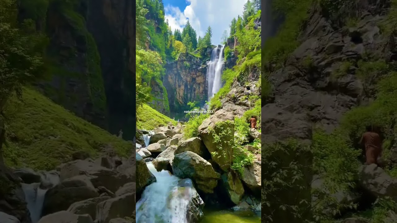 Jarogo waterfall swat #nature #trending #travel #youtubeshorts #viral #video