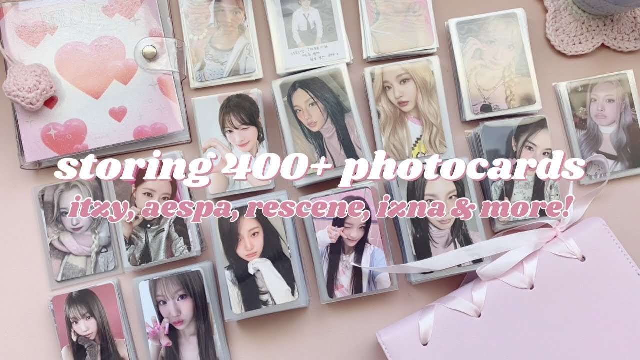 storing new photocards #48; itzy, aespa, rescene, izna & more!𓈒ㅤׂ 𝜗𝜚