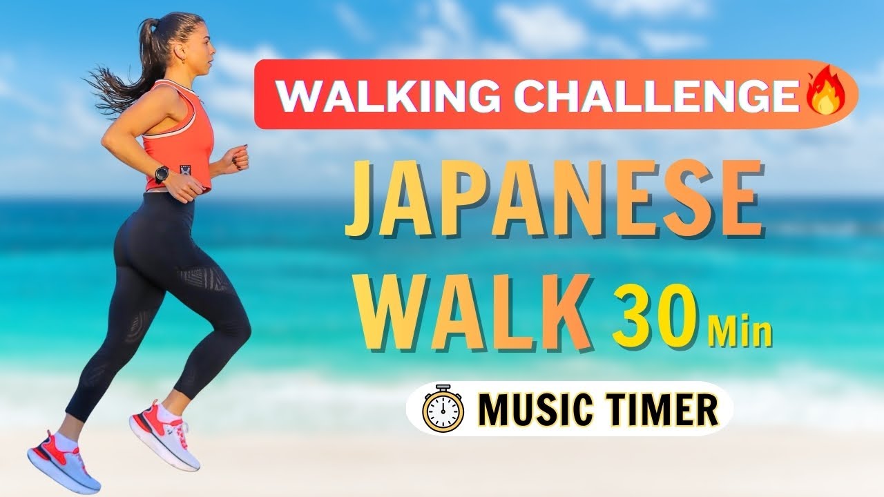 🔥 30-Min Japanese Walking Workout 🚶‍♀️ 3-Minute Intervals, No-Burnout Cardio with Music Timer