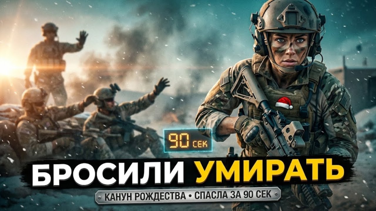 «12 морских котиков оставили умирать… но она ворвалась и вытащила их за 90 секунд!»