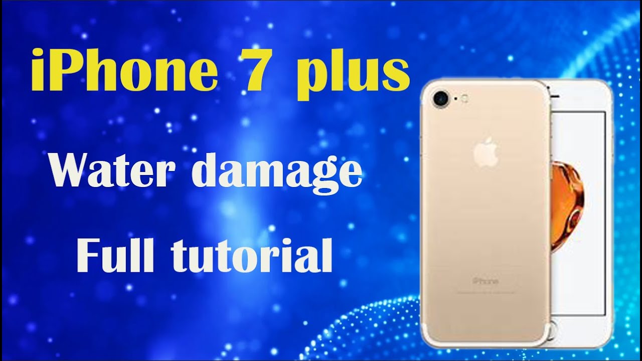 how to troubleshoot and fix a water damaged iphone 7 plus  full tutorial step by step