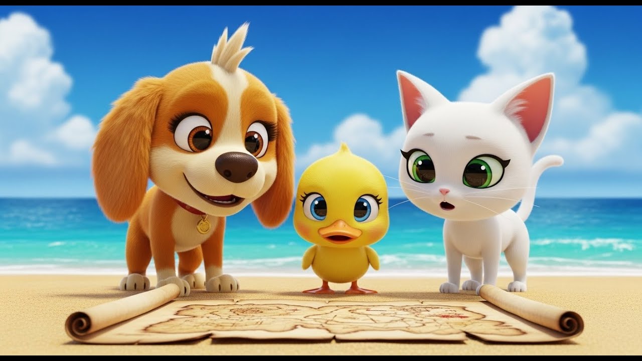 Treasure Hunt 3D: Bongo, Mira & Pippo at the Beach