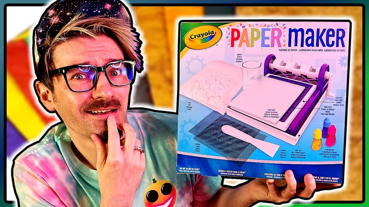 I'M ACTUALLY SURPRISED! | Making My Own Handmade Paper With Crayola Paper Maker Kit