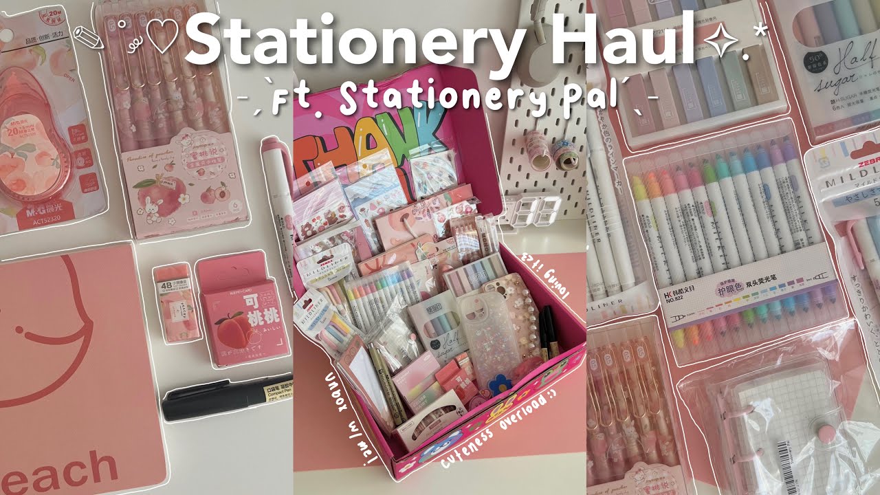 BACK TO SCHOOL 2023 STATIONERY HAUL📓🤍🎀 | Ft. Stationery Pal