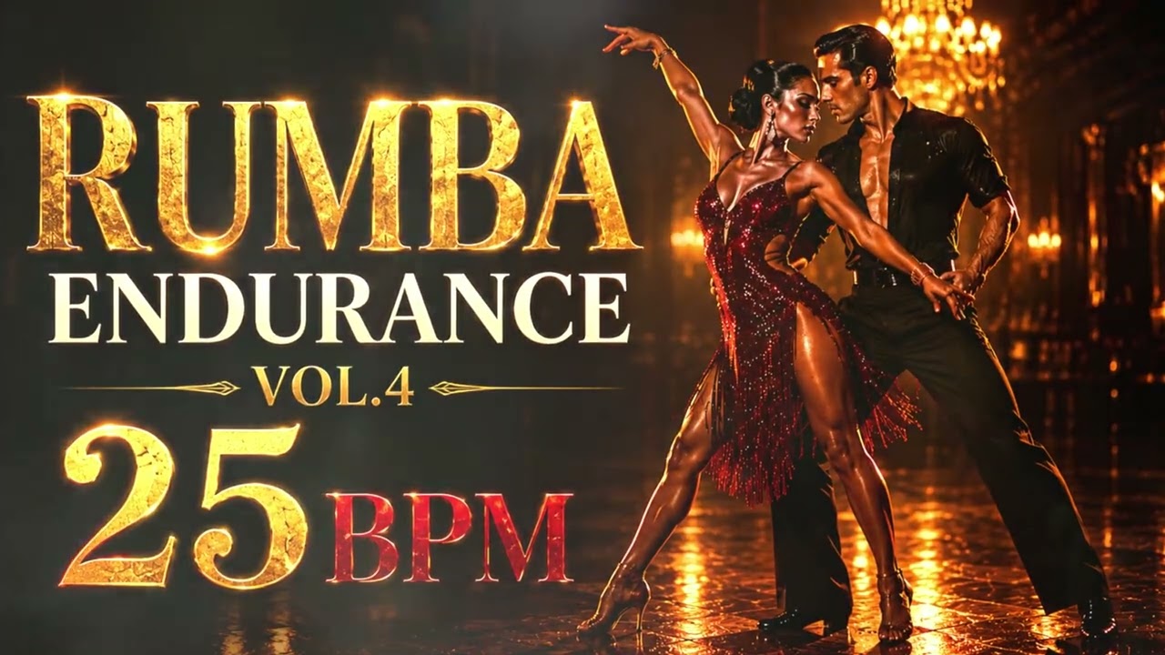 Rumba Endurance Vol.4 &mdash; 25 BPM | Continuous Ballroom Rumba Practice Music