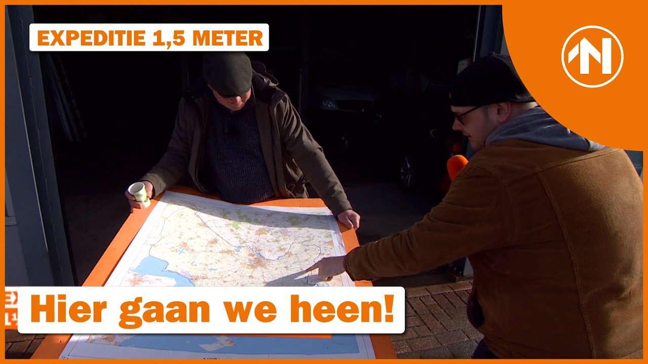 Marthijs prikt bestemming op de kaart | Expeditie 1,5 meter