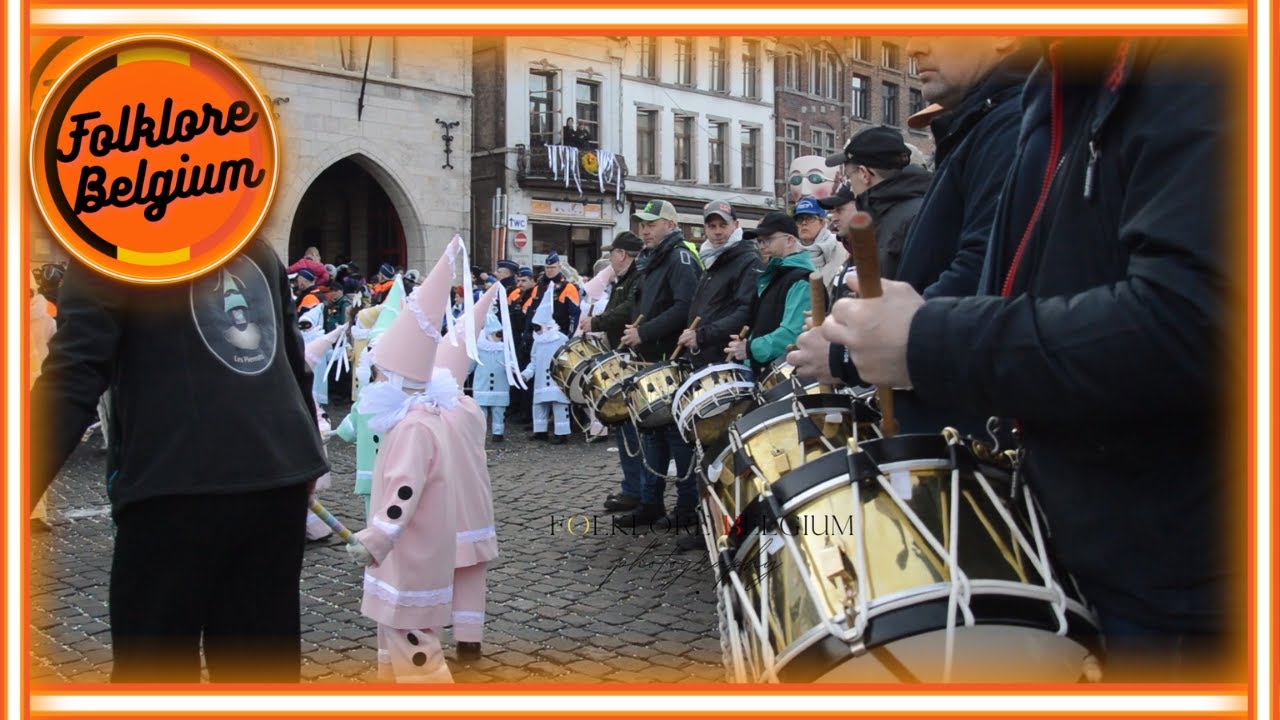 🍊Pierrots de Binche 🍊Mardi Gras rondeau matin  2025🍊 &eacute;ps.3 🍊Folklore Belgium🍊