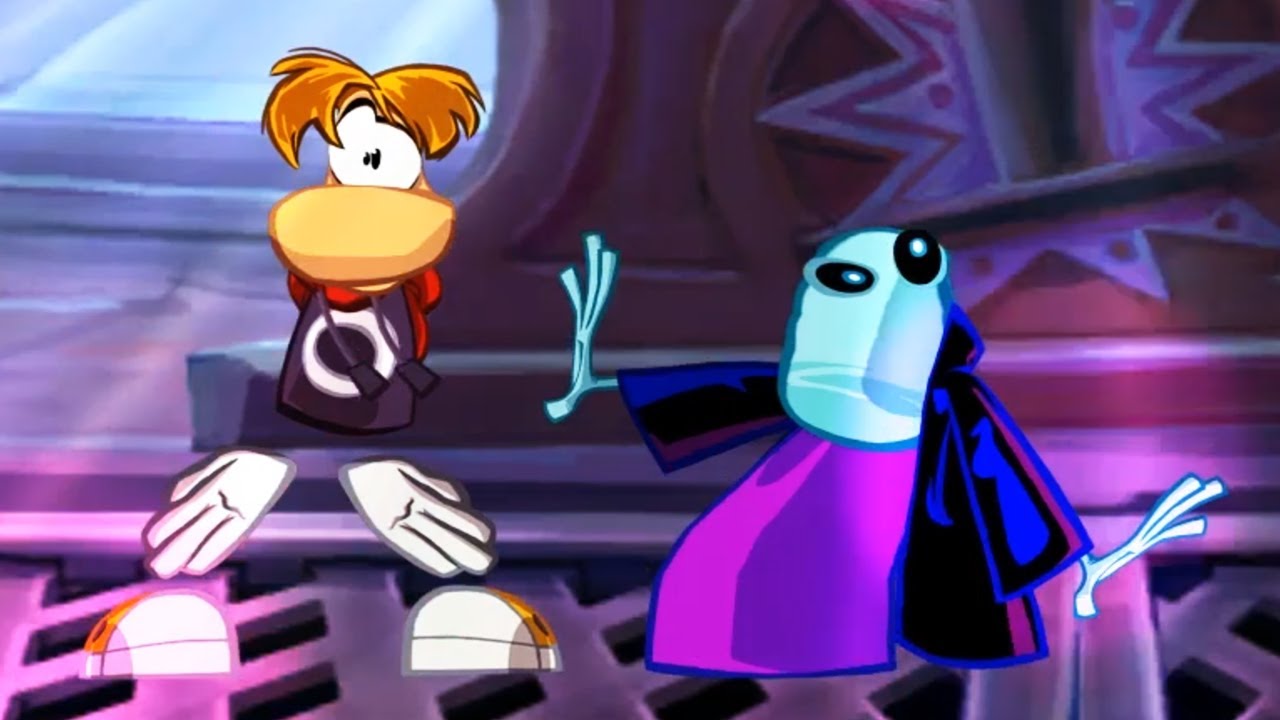 Rayman Origins - 100% Walkthrough Part 10 - Moody Clouds