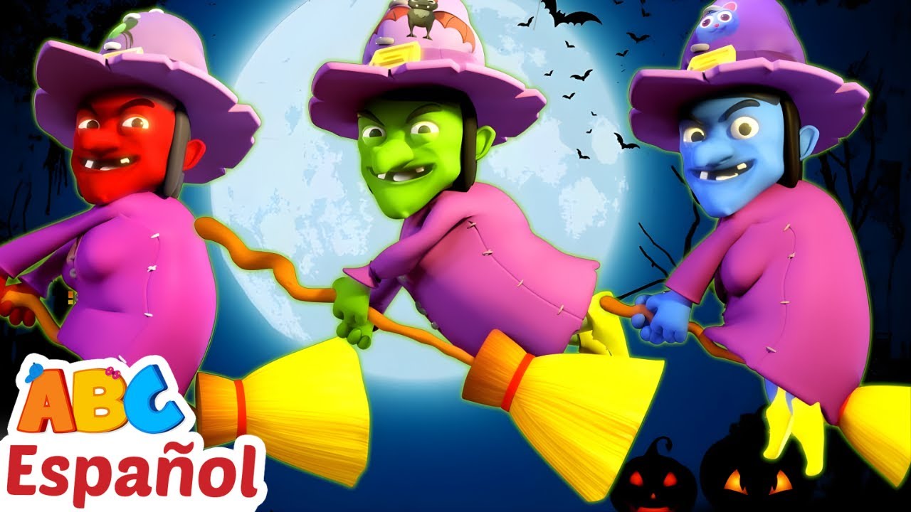 A Bebés Contentos | Tres pequeñas brujas | Canciones Infantiles