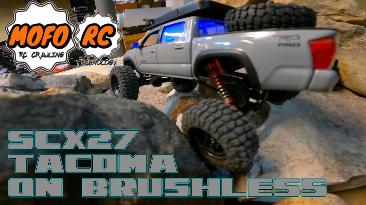 SCX24 Tacoma on Brushless #diecast