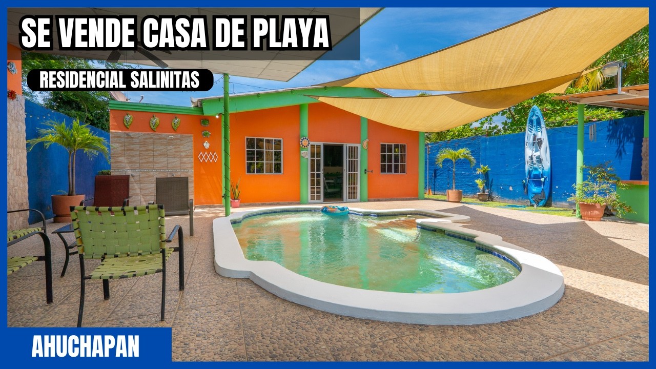 VIVE FRENTE AL MAR 🏖️ | CASA EN RESIDENCIAL SALINITAS, SONSONATE