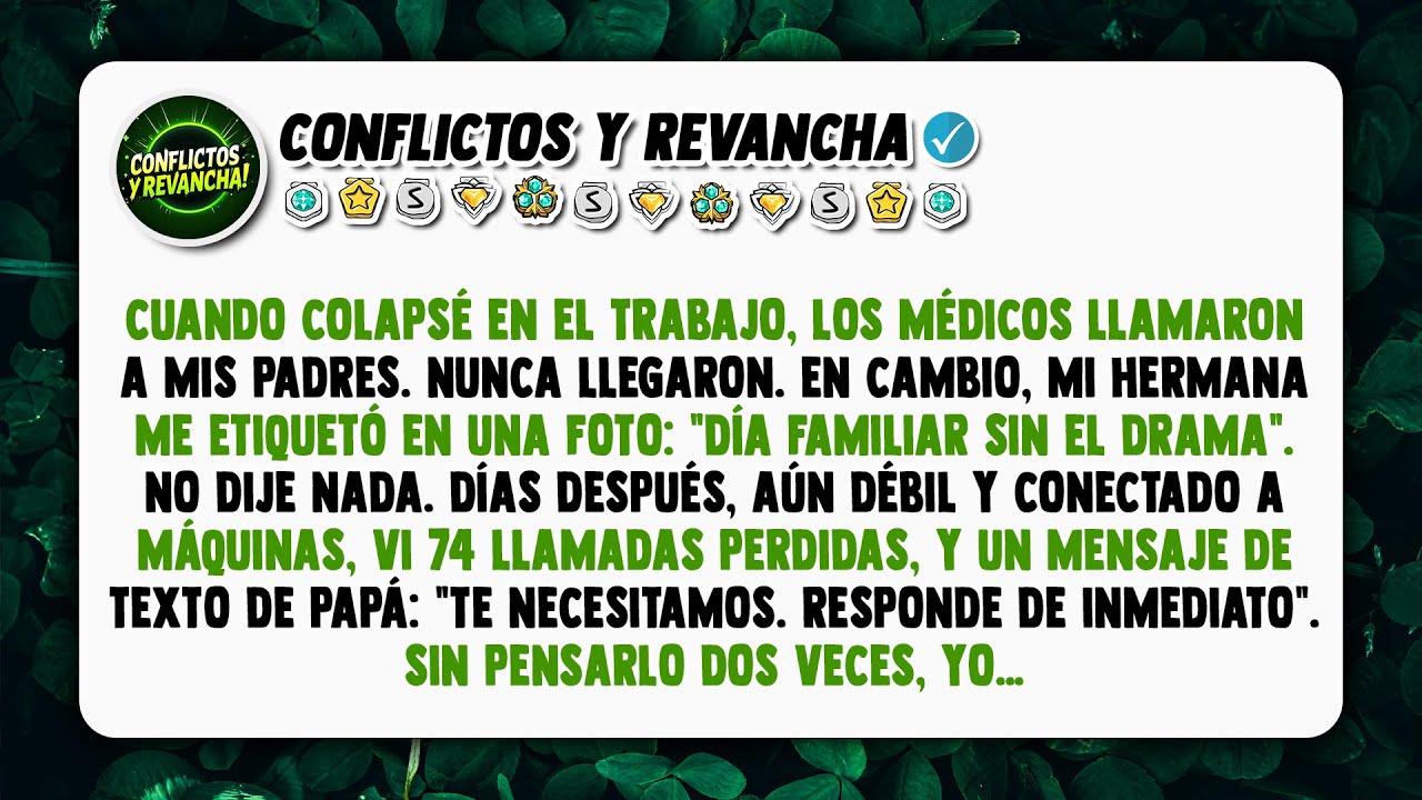 Cuando colapsé en el trabajo, los médicos llamaron a mis padres. Nunca llegaron. En cambio...