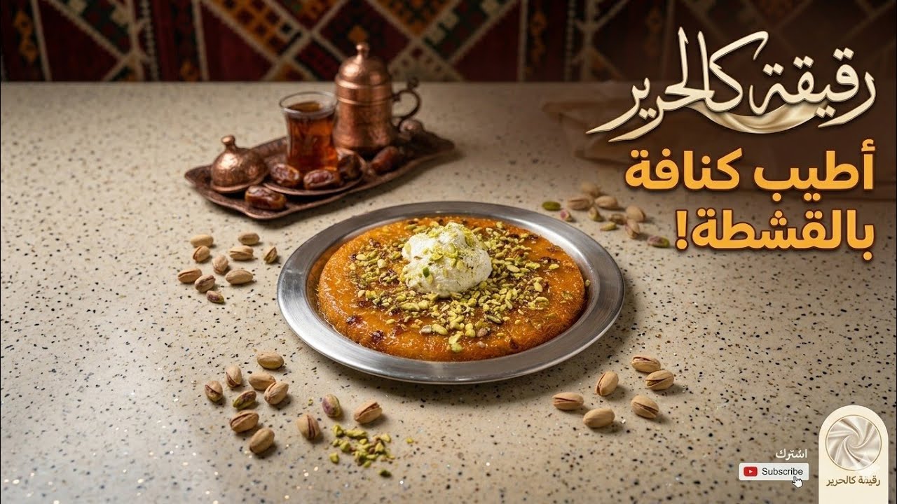 ​كنافة بالقشطة 