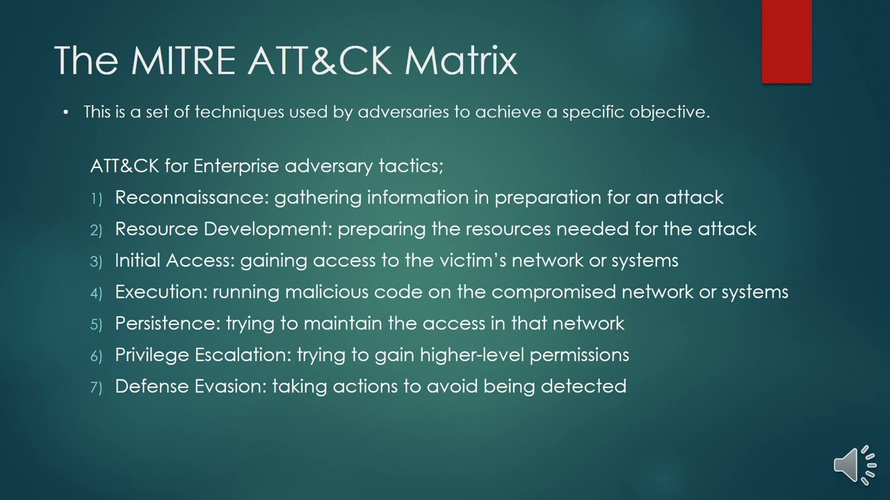 MITRE ATT&CK Presentation