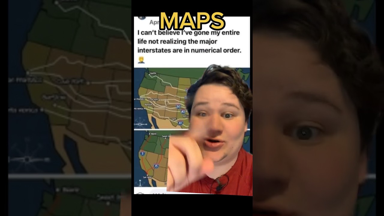 MAPS #usa #us #america #map #maps #geography #geografia #geoguessr #highway #interstate #history