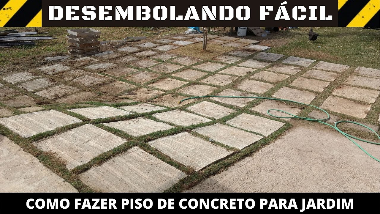 PISANTE DE CONCRETO FÁCIL | How to make cement and concrete stones