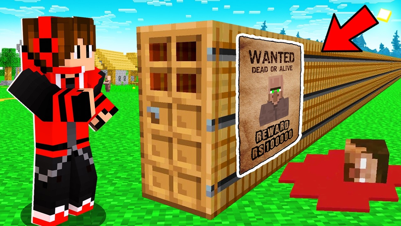 I Found Most ILLEGAL Longest Door In Minecraft !!!