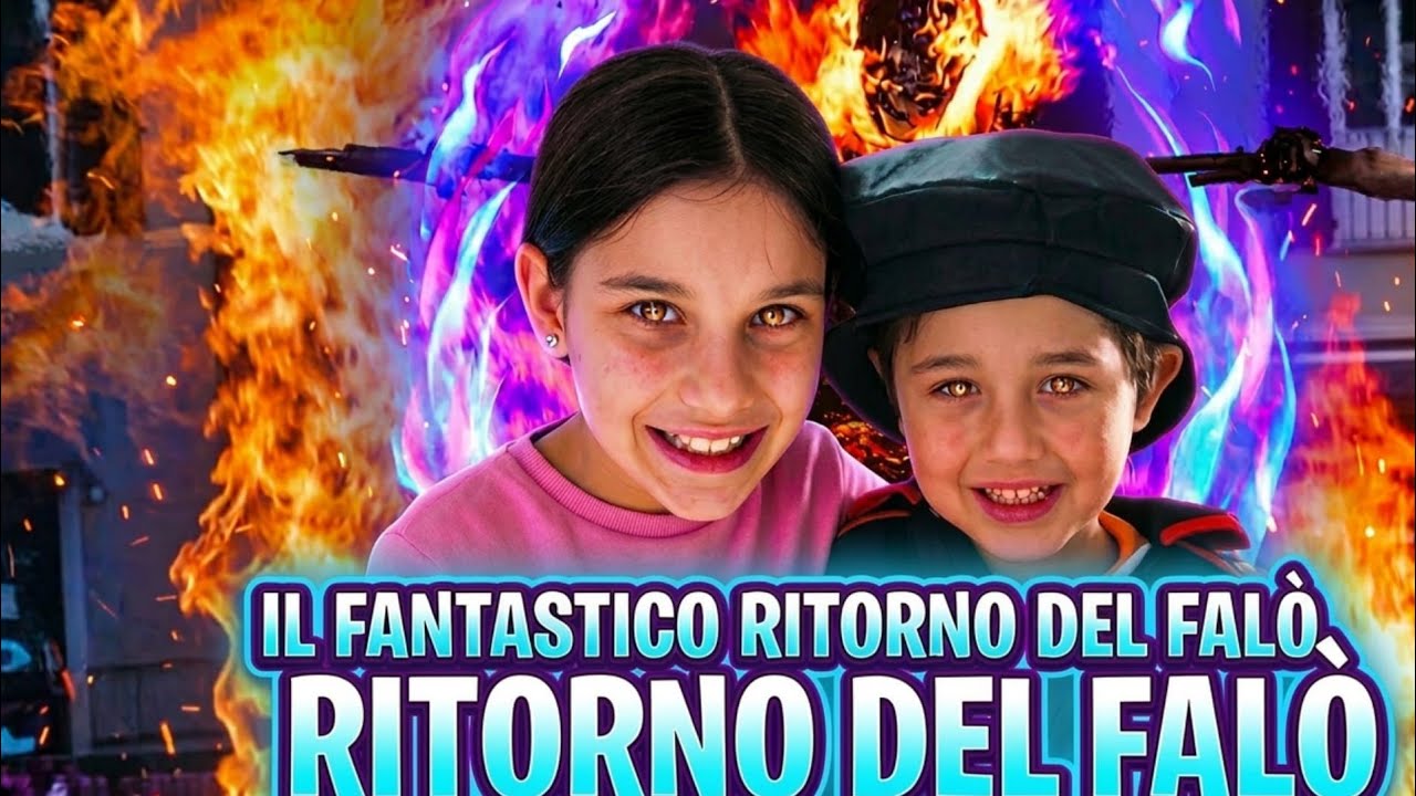 DIAMO FUOCO AL PAGLIACCIO COME TRADIZIONE PER LA FESTA DI CARNEVALE   INSIEME A SOFIA E ALESSIO
