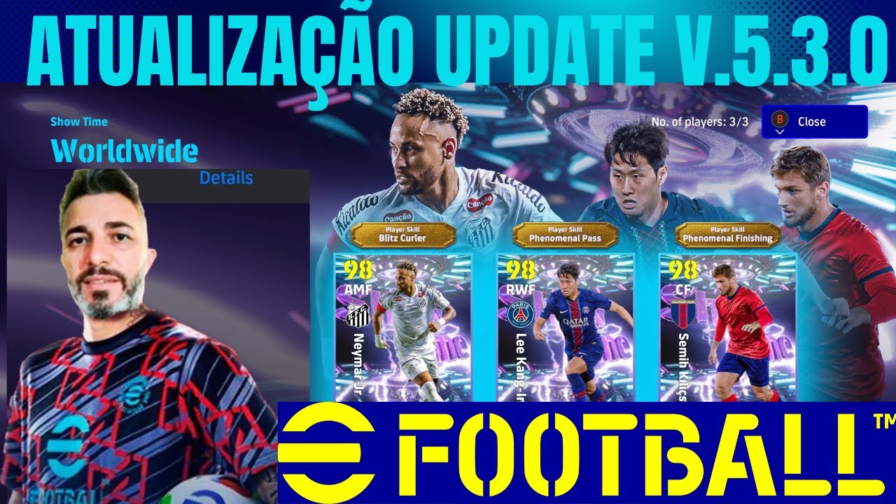 🔴 AO VIVO''EFOOTBALL2026 // ATUALIZAÇÃO UPDATE V. 5.3.0! 