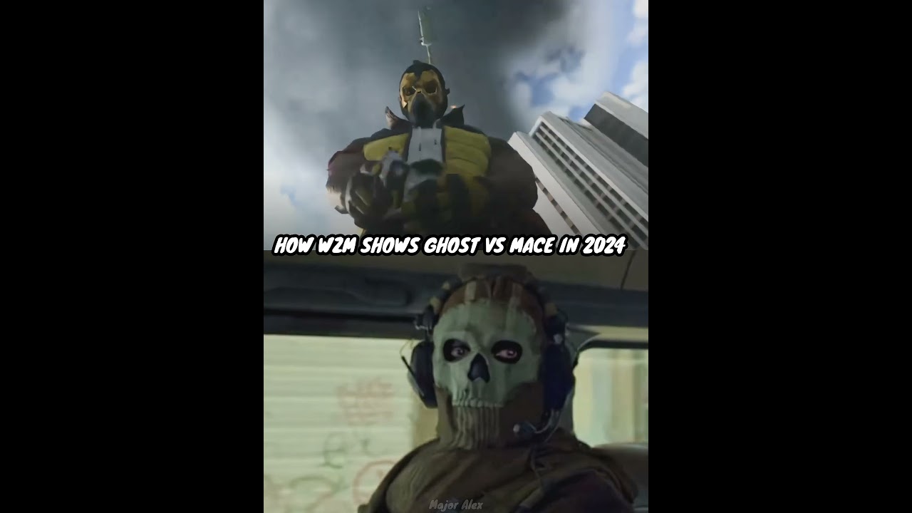 How Did Warzone Mobile And COD Mobile Showed Ghost Vs Mace Fight...💀💯 (2020-2024) #shorts