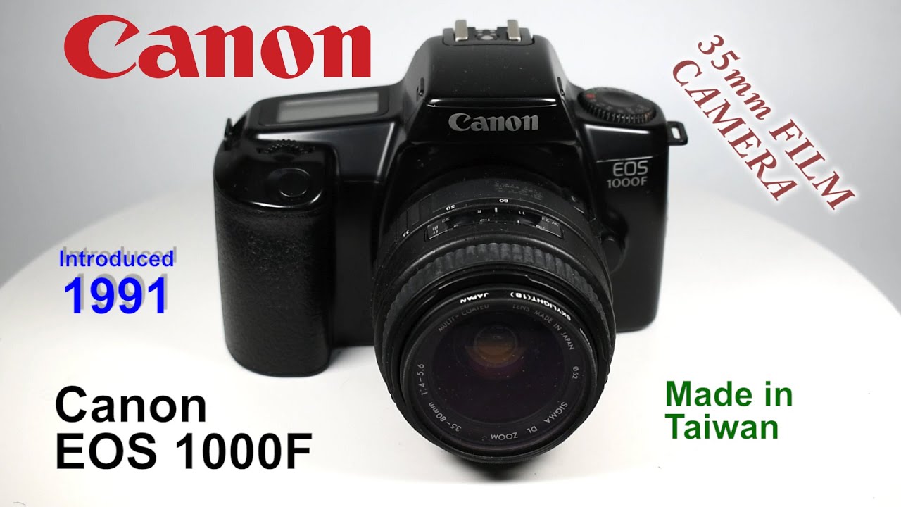 1991 Canon EOS 1000F - 35mm Film Camera