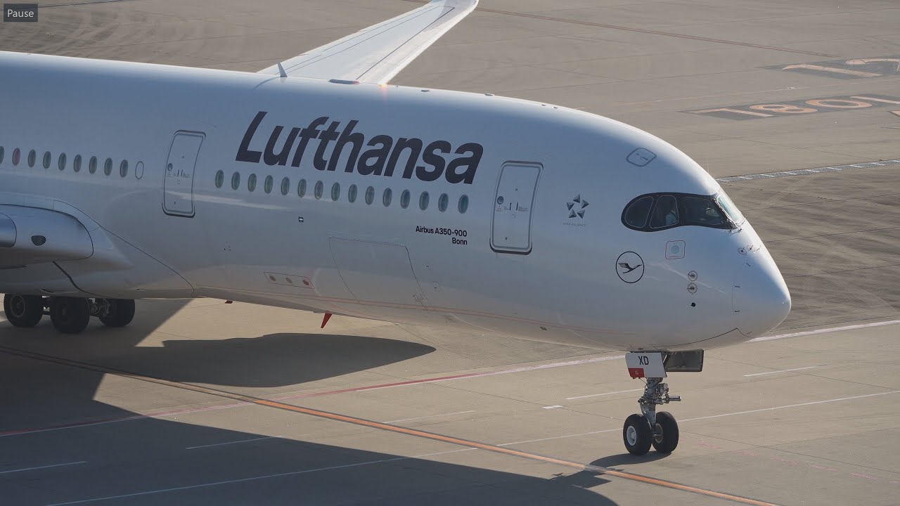 Lufthansa Airbus A350-900 Boeing 747-8 Landing at Tokyo Haneda 34L | D-AIXD | D-ABYT | HND/RJTT