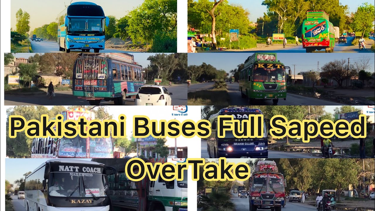 Pakistani Buses Full Sapeed OverTake