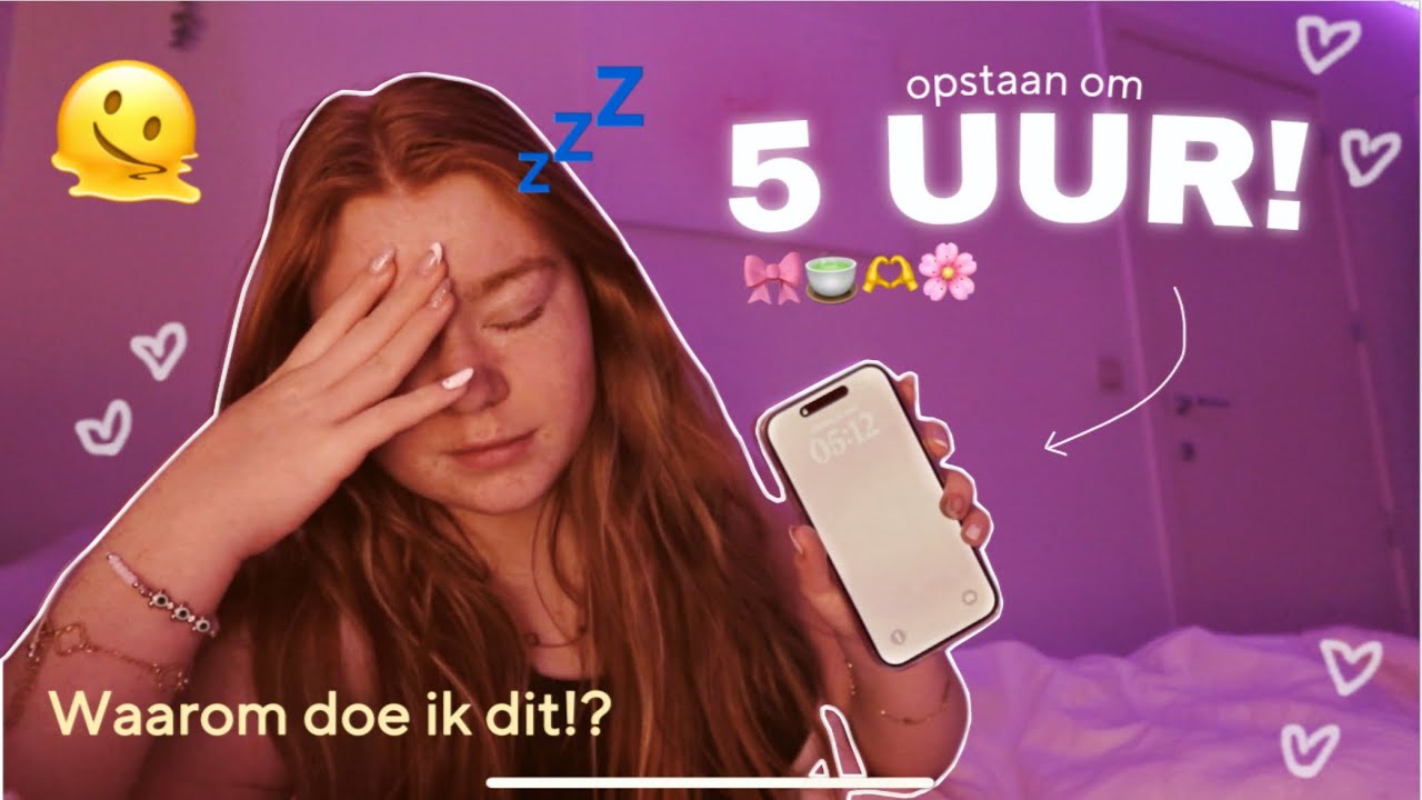Productief zijn om 5u ’s NACHTS… Dit was een HEL (maar worth it) 💤 *motivatie