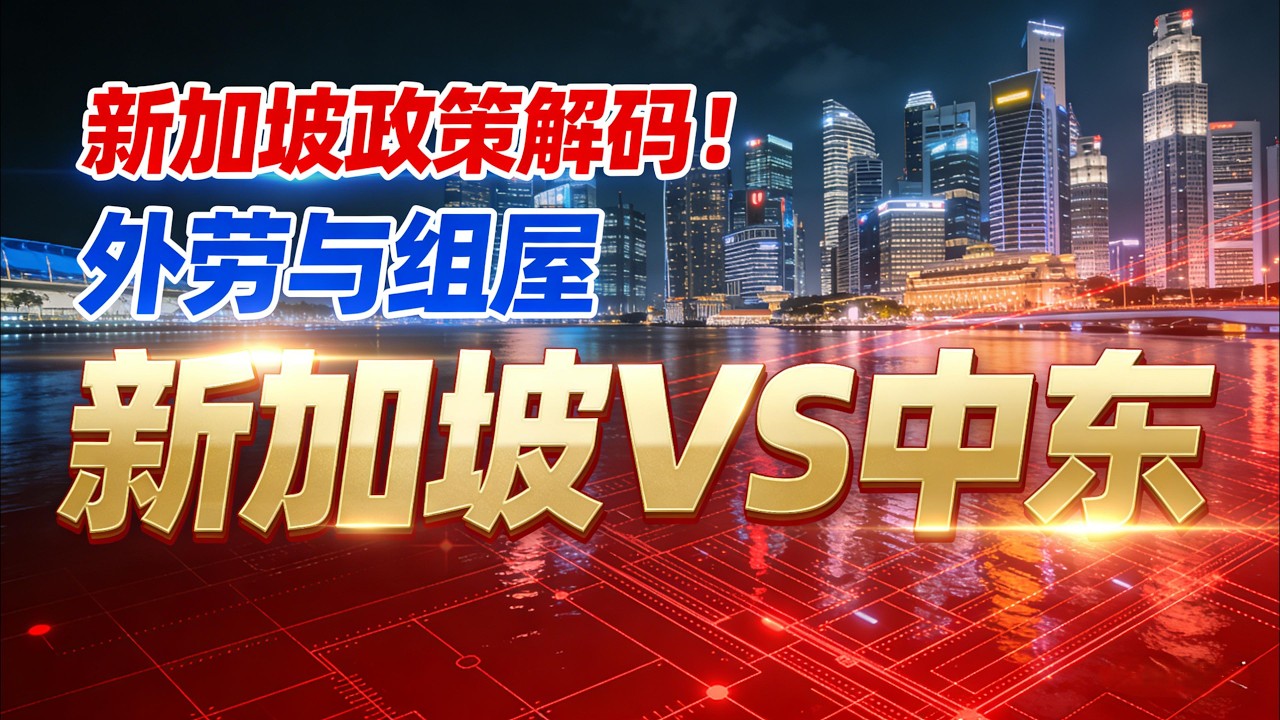 中东撤侨看透新加坡移民与迪拜外劳政策：90%外劳vs91%住自己的房，新加坡硬核国格的真相！