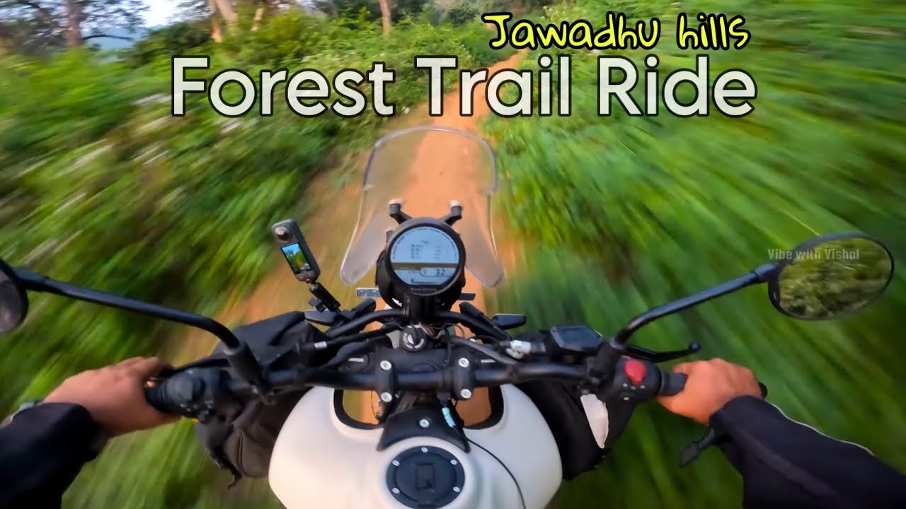 Solo Jawadhu hills trail part 3 - Himalayan 450 Kaza brown 