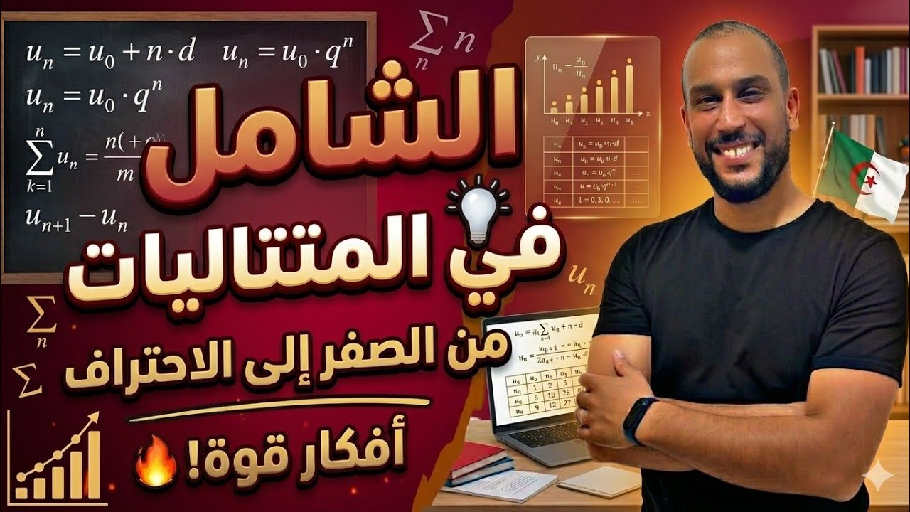 المتتاليات من الألف إلى الياء من تحت الصفر جميع الشعب بكالوريا 2026