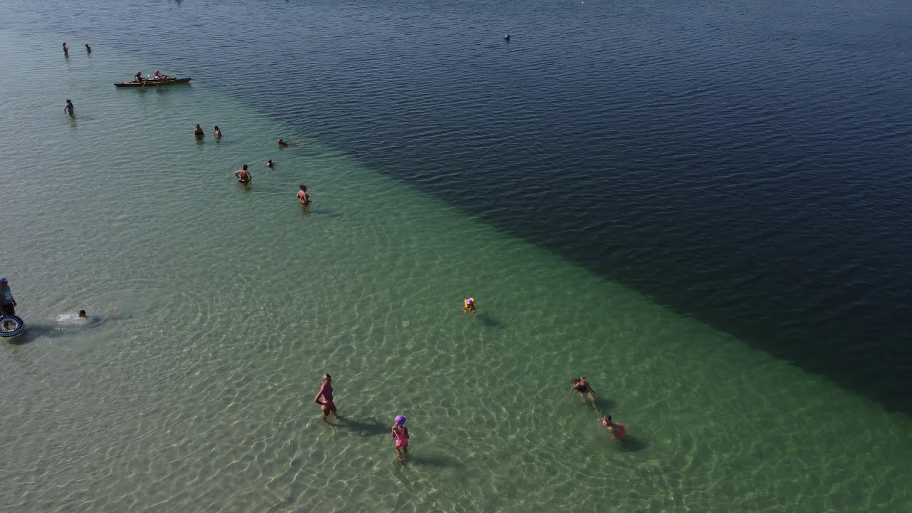 Jezioro Powidzkie plaża w Giewartowie  8.09.2024