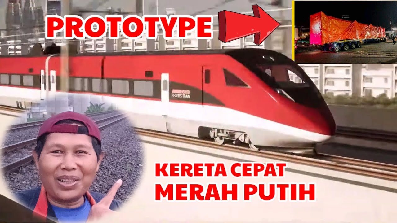 PROTOTYPE Kereta Cepat Merah Putih sudah dikirim ke pabrik PT INKA Bayuwangi, mantap 🔥