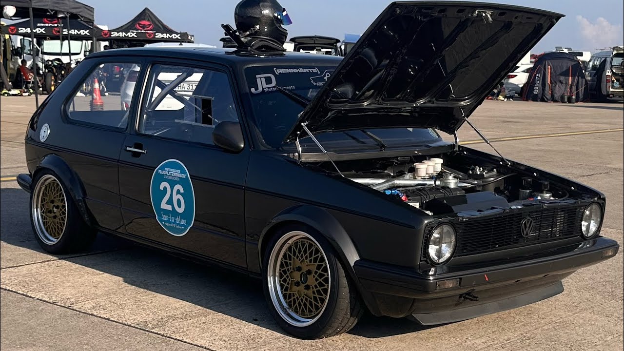 Andreas Klein AK83 Golf 1 16V Onboard Flugplatzrennen Zweibrücken 2024 lauf 2 vom 31.08.2024
