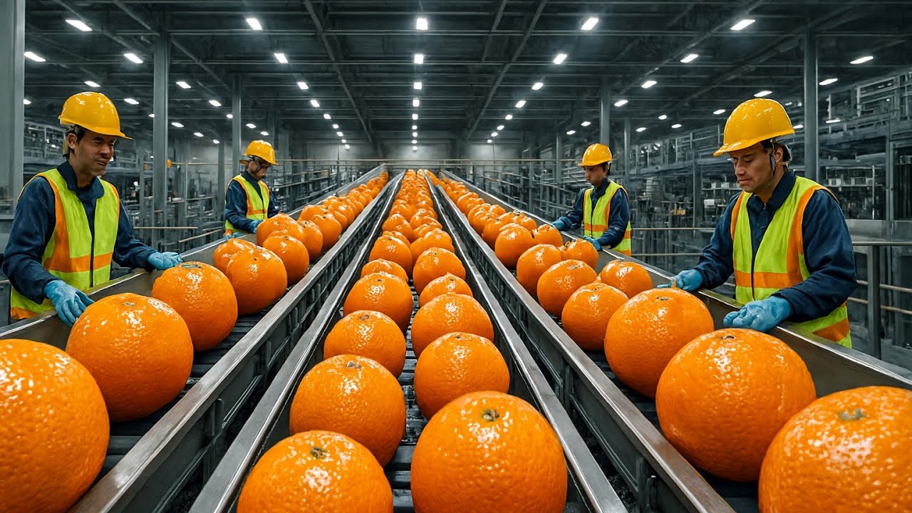 Hazaron Orange 🍊🍊🍊 Se Juice Kaise Banta Hai? Factory Process orange 🍊🍊🍊🍊🍊🍊
