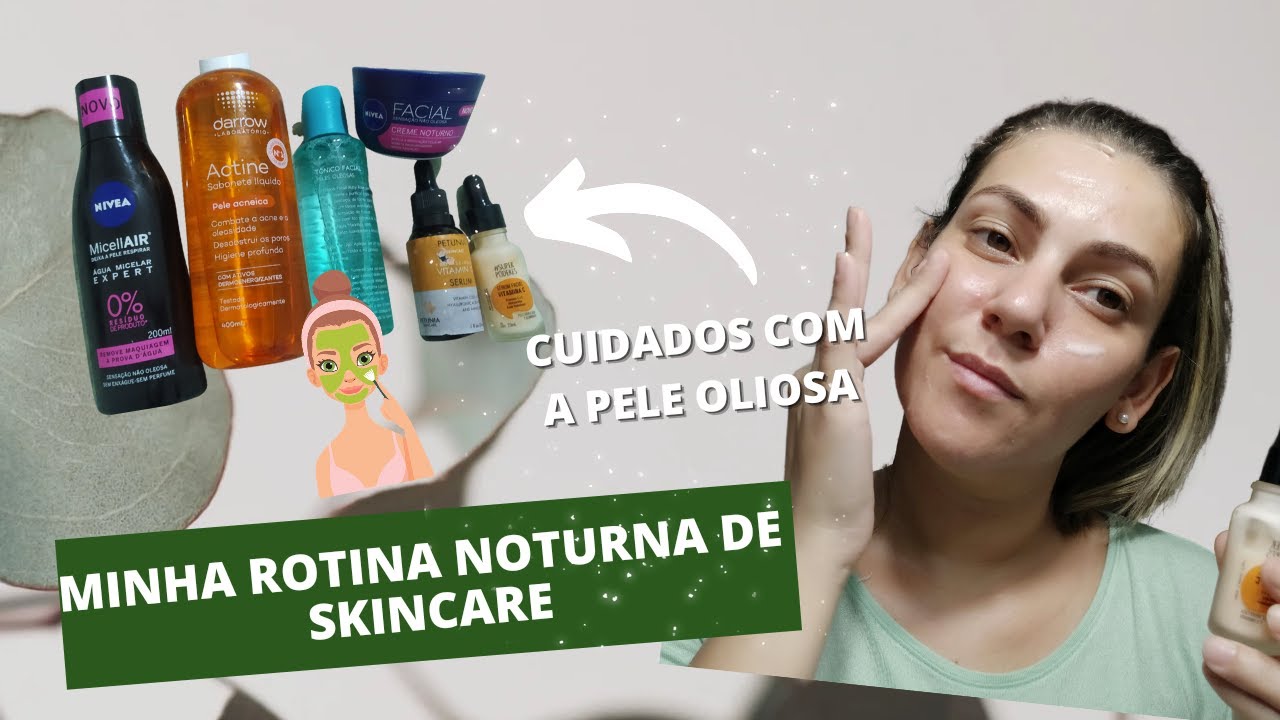 MINHA ROTINA NOTURNA  DE SKIN CARE ❤❤ #skincaren #cuidadoscomapele