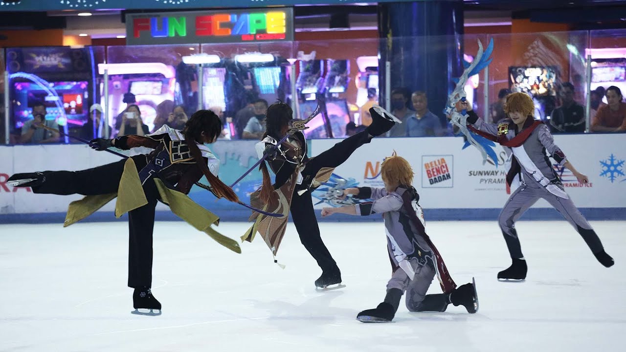 Zhongli & Childe Ice Skating , Genshin Impact On Ice