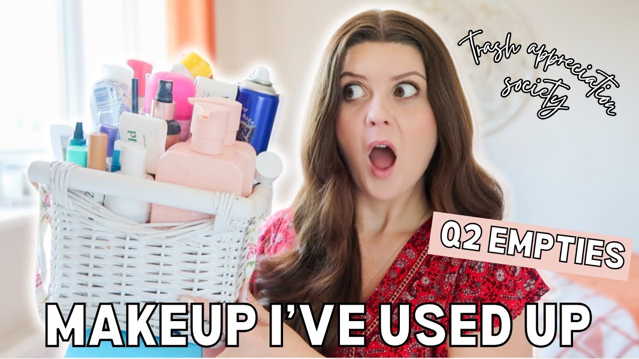 Q2 Empties Update 2025 | big makeup use up challenge