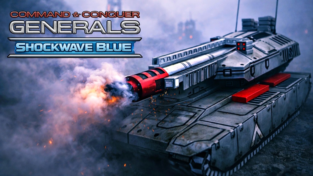 Command & Conquer Generals | Shockwave Blue – Overcharged Rail Cannon Unleashed!
