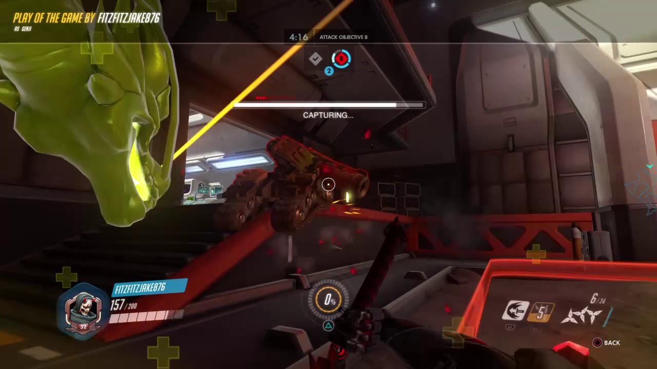 Overwatch first genji play (just started playing genji)