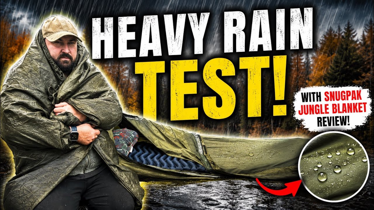Testing the Snugpak Stratosphere in heavy rain