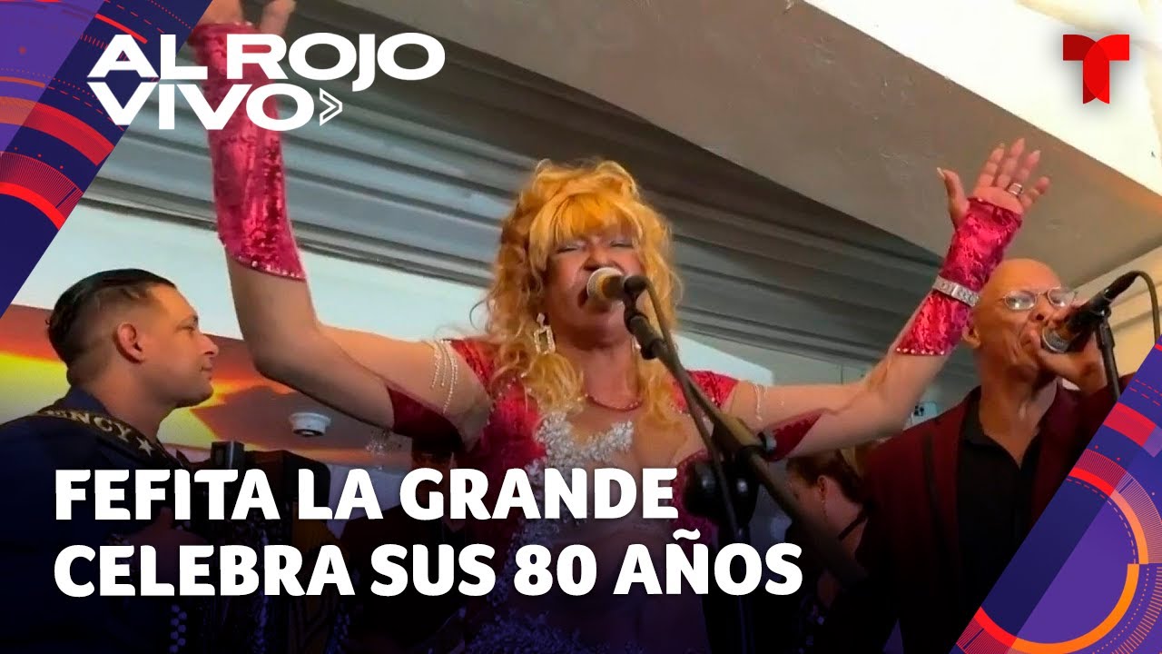 La dominicana Fefita la Grande celebra sus 80 años en un evento masivo