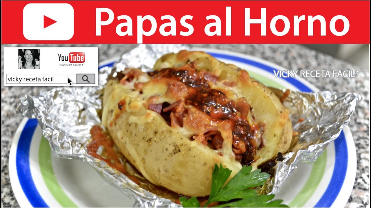 PAPAS AL HORNO | Vicky Receta Facil