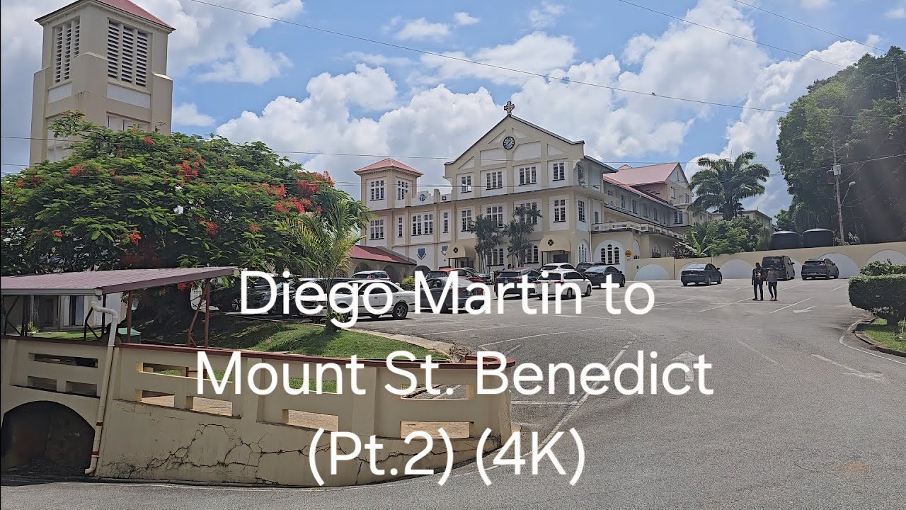 Driving in Trinidad & Tobago - Diego Martin to Mount St. Benedict Abbey (Part.2) [Trinidad] (4K)