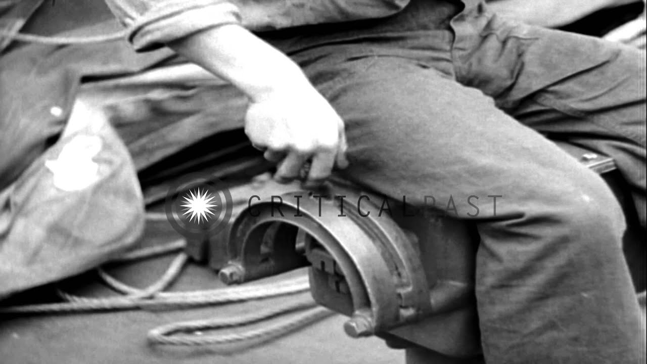 LVT (Landing Vehicle Tracked), LCM (Landing Craft, Mechanized) and LCVP (Landing ...HD Stock Footage